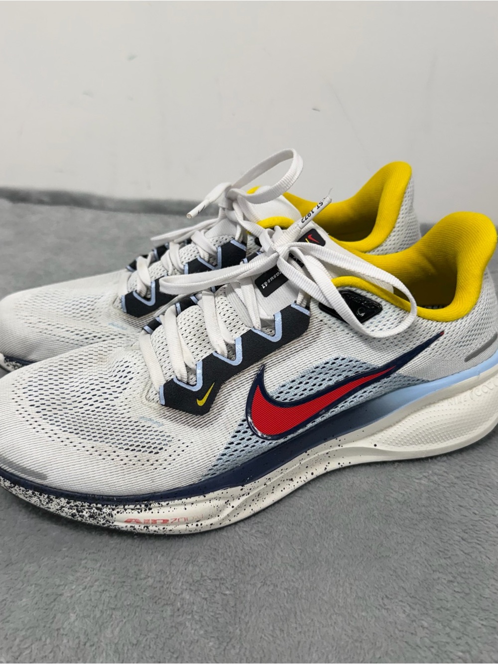 Nike Air Zoom Pegasus 41 White Red Blue HJ9068-100 Men's 8